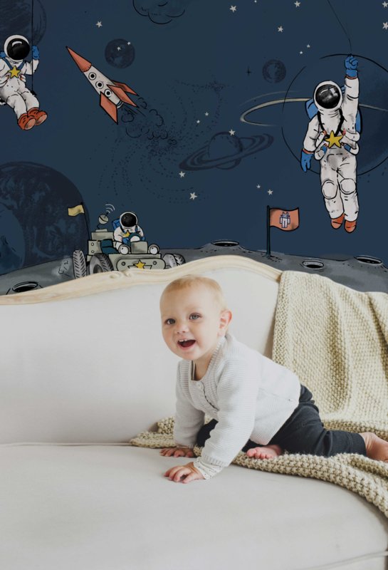 INTO THE GALAXY DARK: WALLPAPER AND PAINT COMBINATIONS