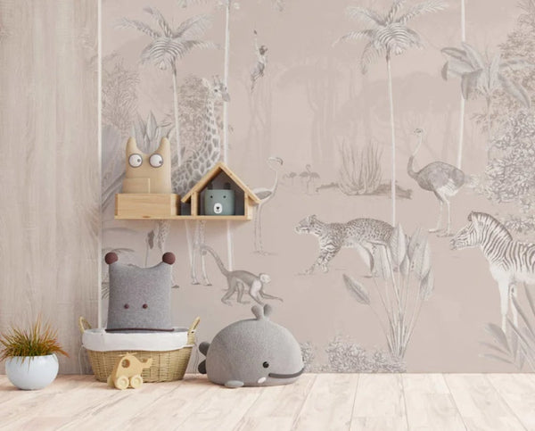 WILD LIFE'S PLAYGROUND SOFT: WALLPAPER AND PAINT COMBINATIONS