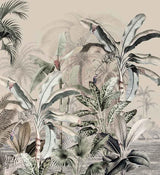 Behang Dreamy Jungle Beige 220cm breedte x 244 cm hoogte - Mat Papier - tweede kans