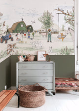 Wallpaper Sample - Animal Farm Annet Weelink Design
