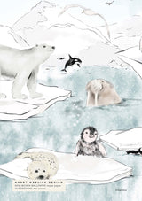 Wallpaper Sample - Antarctica Annet Weelink Design