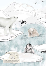Wallpaper Sample - Antarctica Annet Weelink Design