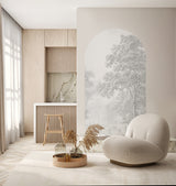 Peel and Stick Arch Tapete Dekor - Romantic Garden