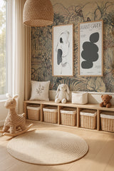 Artisan Garden - Grasscloth Wallpaper