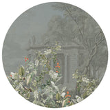 Naklejka na ścianę w kształcie okręgu - Avian Oasis