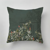 Designer indoor pillow with hand-drawn print by Annet Weelink Design