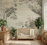 Bear & Friends (1926) - Vintage Cartoon Wallpaper