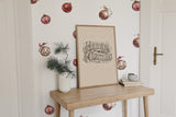 Autocollant mural de Noël - Ornements de Noël (ensemble de 7)