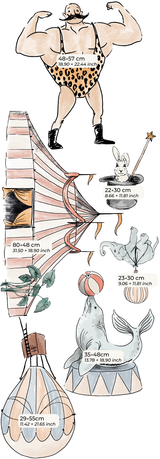 Wall Decal Set - Cirque du Fantasy