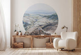 Autocollant mural rond - Crystal Haze