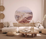 Autocollant mural rond - Crystal Haze