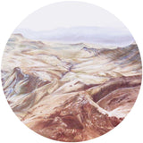 Autocollant mural rond - Crystal Haze