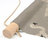Textile Poster - DANCING SWAN neutral Annet Weelink Design