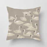 Designer indoor pillow with hand-drawn print by Annet Weelink Design