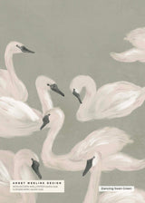 Bird Behang - Dancing Swan