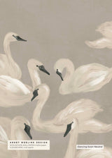 Bird Behang - Dancing Swan