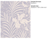 Sale Wallpaper on roll - Donna Floral soft lilac