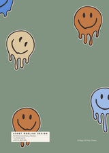 Muestra de papel pintado - Drippy Smiley