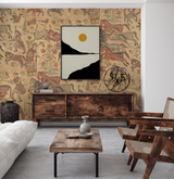 Dusk Horses - Grasscloth Wallpaper