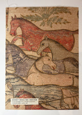 Dusk Horses - Grasscloth Wallpaper