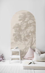 Selbstklebendes Bogendekor für Wände - Engraved