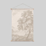 Textile Poster - Engraved beige Annet Weelink Design