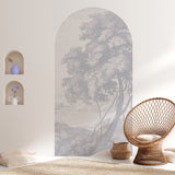 Selbstklebendes Bogendekor für Wände - Engraved