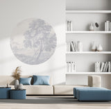 Pegatina de pared redonda - Engraved