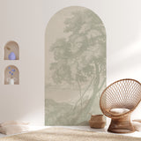 Selbstklebendes Bogendekor für Wände - Engraved