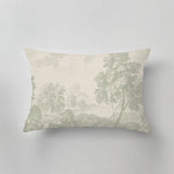 Designer pillow with vibrant print, perfect for outdoor decor