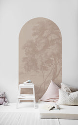 Selbstklebendes Bogendekor für Wände - Engraved