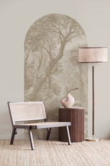 Peel and Stick Arch Wallpaper Decal - etched lake