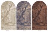 Peel and Stick Arch Wallpaper Decal - etched lake