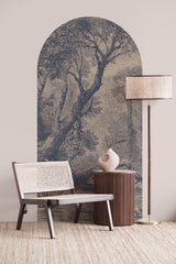 Peel and Stick Arch Wallpaper Decal - etched lake