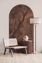 Peel and Stick Arch Wallpaper Decal - etched lake