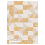 Gold Behang Sample - Guby Cubes