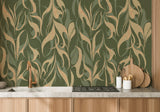 Gold Wallpaper - Fierce Flames Annet Weelink Design