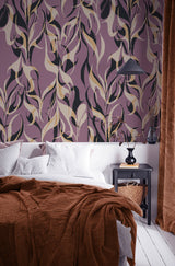 Gold Wallpaper - Fierce Flames Annet Weelink Design