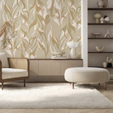 Gold Wallpaper - Fierce Flames Annet Weelink Design