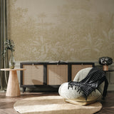 Gold Wallpaper - Foliage Field Annet Weelink Design