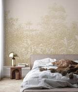 Gold Wallpaper - Foliage Field Annet Weelink Design