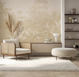Gold Wallpaper - Foliage Field Annet Weelink Design