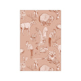 Mini poster A5 - Forest Friends Blush Annet Weelink Design