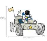 Single Wall Decal - Astronaut Car