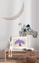 Wandsticker - Astronaut Moon