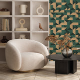 Gold Wallpaper - Guby Cubes Annet Weelink Design