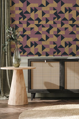 Gold Wallpaper - Guby Cubes Annet Weelink Design