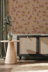 Gold Wallpaper - Guby Cubes Annet Weelink Design