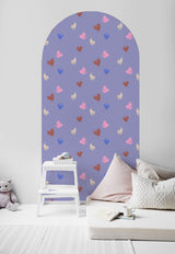 Calcomanía de papel tapiz Papel pintado en forma de arco - Love Drop