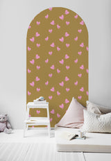 Calcomanía de papel tapiz Papel pintado en forma de arco - Love Drop